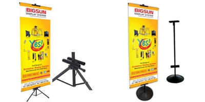 X Flex - Adjustable banner display stand